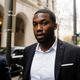 Rapper Meek Mill arrives at the criminal-justice center in Philadelphia on Nov. 6, 2017.